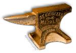 Collectible antique brass anvil