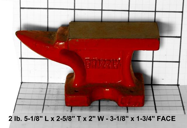 Bright Red Grizzly mini bench anvil