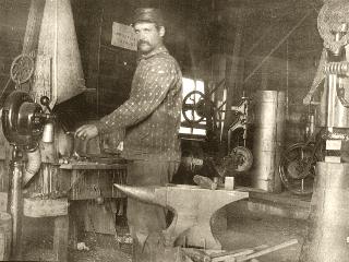 19th Century Blacksmith and Shop Photo Copyright 2003 (c) by Gill Fahrenwald