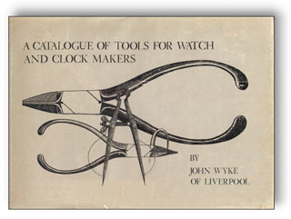 Slip Cover Catalogue of Tools for Watch and Clock Makers