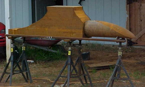 Anvil upside down while under construction.