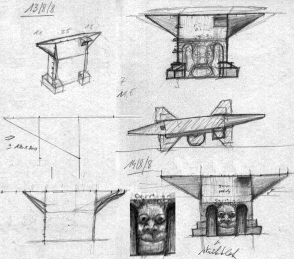 Anvil drawings by Stefaan Meeus