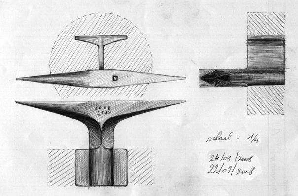 Stake Anvil drawings by Stefaan Meeus