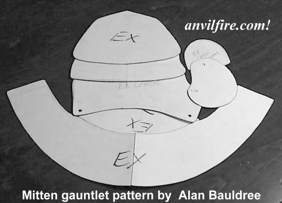 Mitten gauntlet pattern by Alan Bauldree