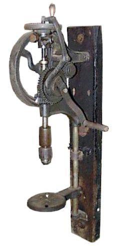 Vintage Hand Crank Drill Vintage Hand Held Crank Drill Antique Manual Drill  