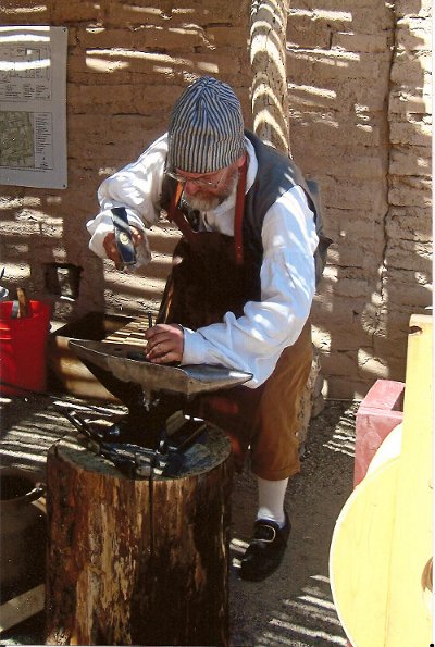 Eric Thing at Spanish Colonial Blacksmithin Demonstration