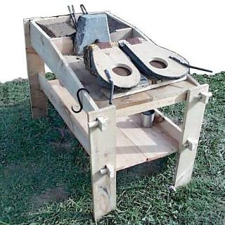 portable Viking Forge setup