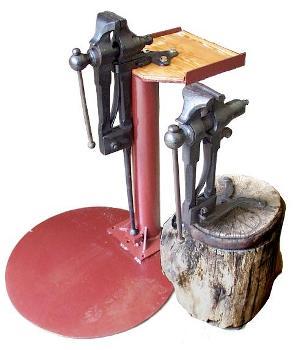 Vise Stands and photo by Jock Dempsey