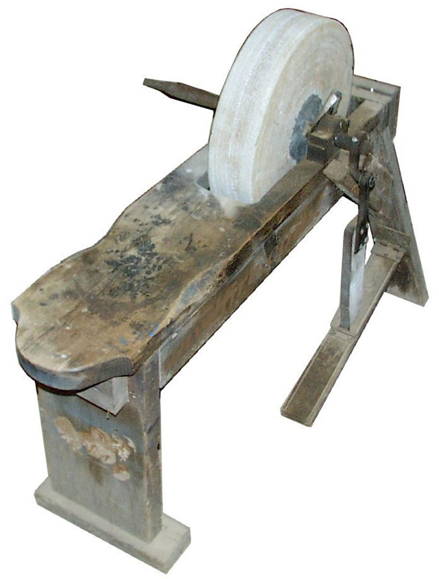 Foot Treadle Grinder built by Jock Dempsey 1970