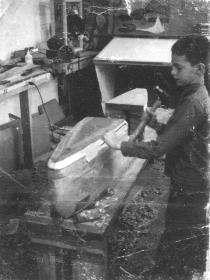 Carving Laminated Soap Box Dearby Car about 1961