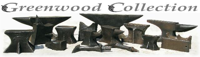 The Greenwood Anvil Collection - Title Image with 15 blacksmiths anvils