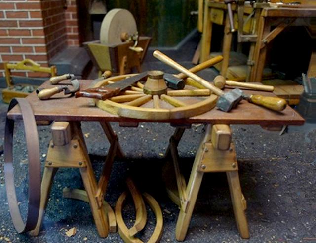 Wheelwright assembly bench.
