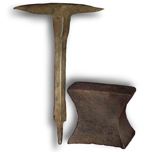Tall Stake Anvil and Hornless Anvil