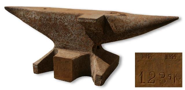 1899 SandH German anvil