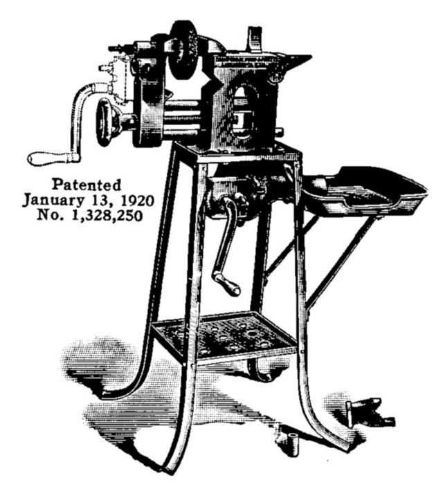 Champion Combination Repair Outfit No. 30 - Patented January 13, 1920, forge, anvil, drill press, grinder, vise