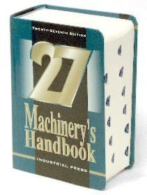 Cover 27th Edition Machinery's Handbook, photo (c) Jock Dempsey