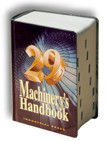 Cover 29th Edition Machinery's Handbook, photo (c) Jock Dempsey