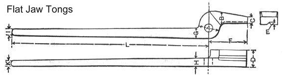 Flat Jaw Tongs Diagram