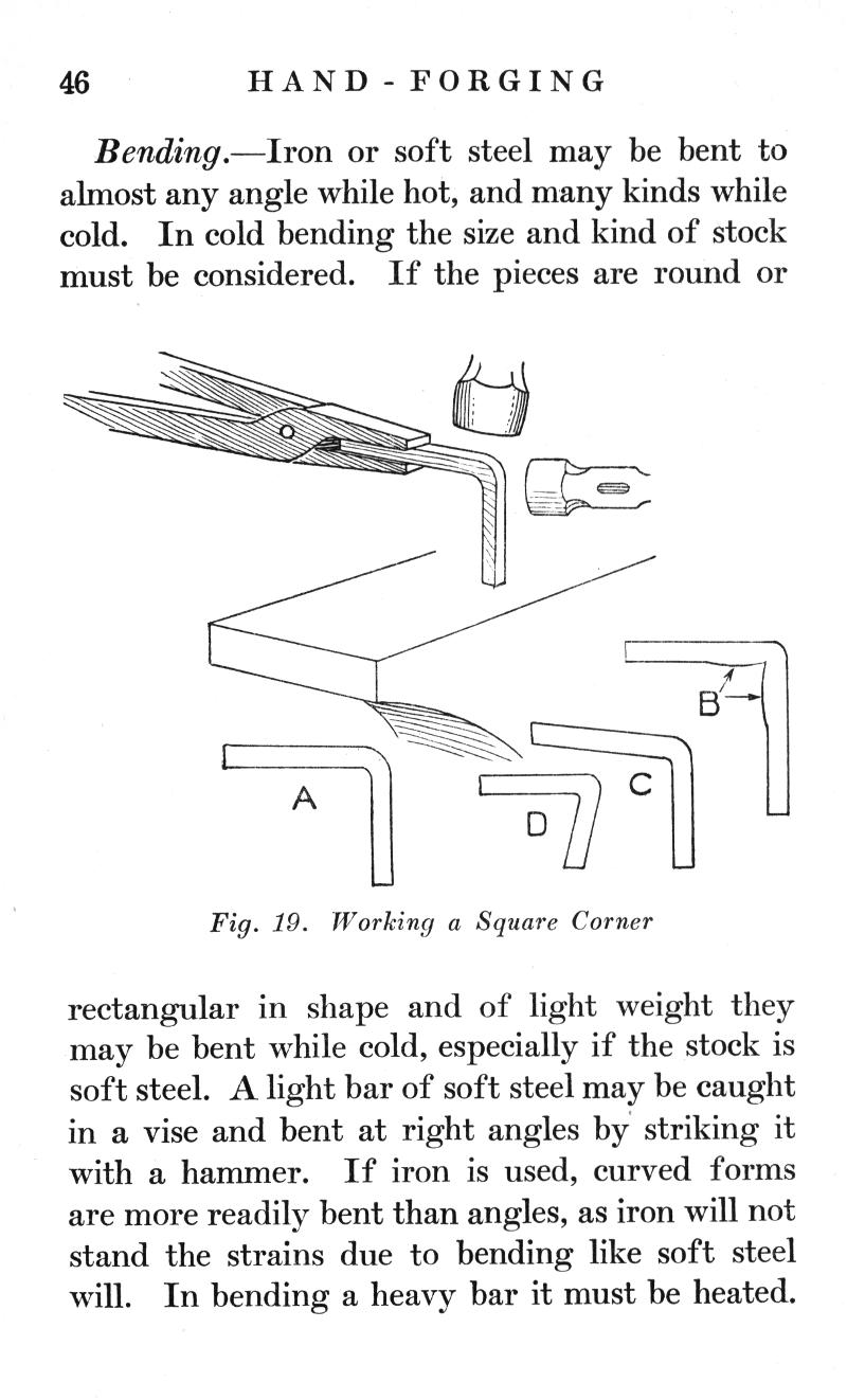 Blacksmithing, Bending, Iron, soft steel, bent, hot, cold, striking, hammer, curved, forms