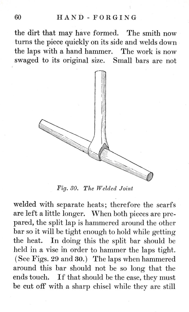 HAND FORGING, dirt, smith, hammer, swaged, Welded Joint, heats, scarfs, split lap, heat, vise, chisel