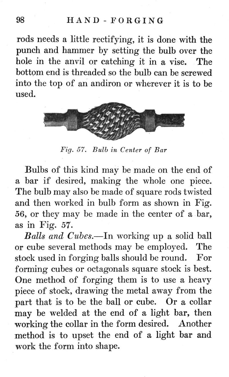 HAND, FORGING, punch, hammer, bulb, hole, anvil, vise, threaded, screwed, andiron, twisted, Balls, Cubes, balls, round, cubes, octagonals, square, drawing, metal