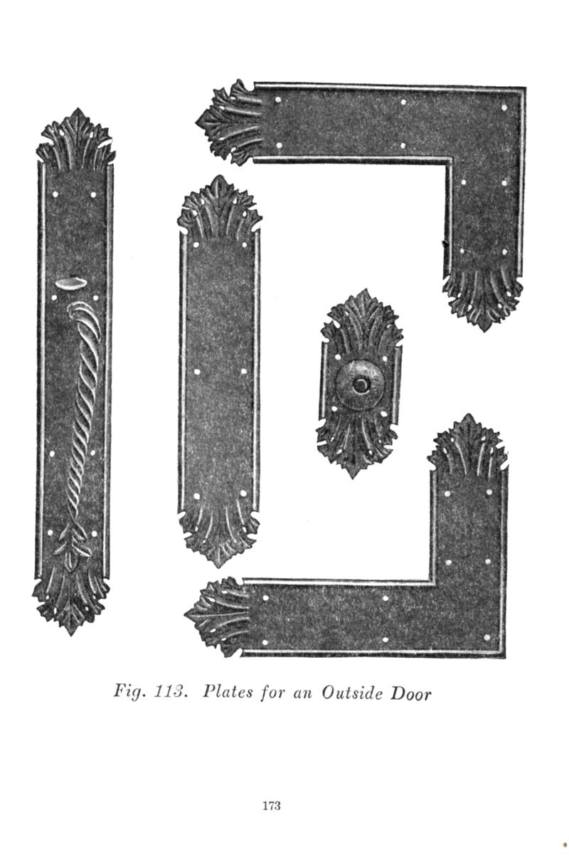 Fig. 113, Plates, Outside, Door, p.173