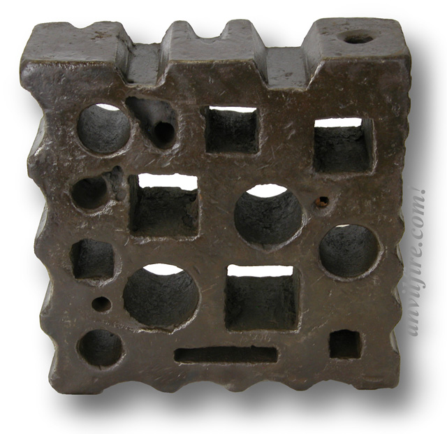 Old Square Industrial Swage Block