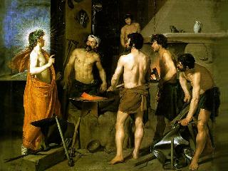 Diego Velasquez The Forge of Vulcan 1620 Roman mythology