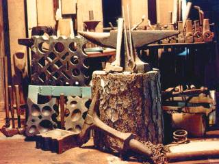 Collection of old blacksmiths tool.  Photo by Jock Dempsey