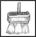 3 knot brush broom