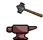 Animated anvil icon