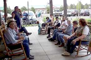 The gang at Cracker Barrel