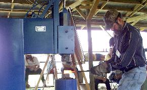 Drawing the Billet with a Big Blue Hammer