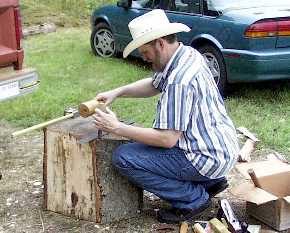 Ren-Faire Junk Yard Hammer Stump