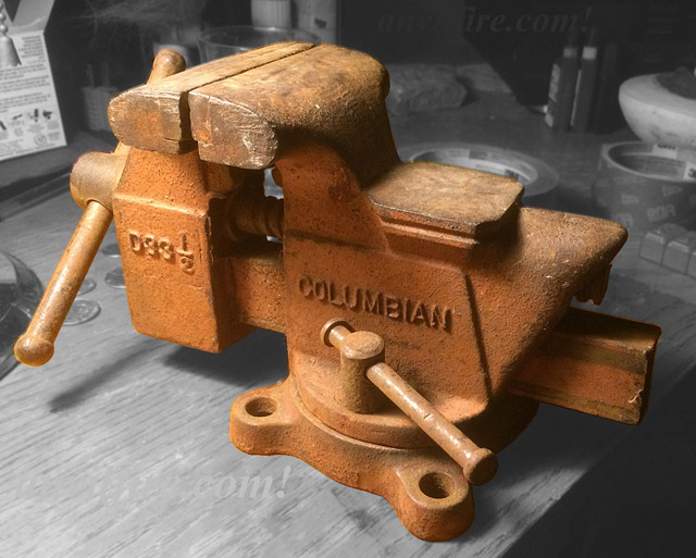 Columbian D33-1/2 Bench Vise - Before