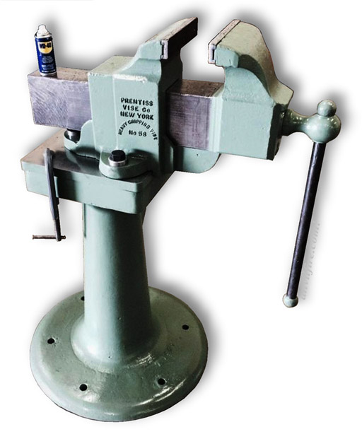 Prentiss Vise on Heavy RR Vise Stand