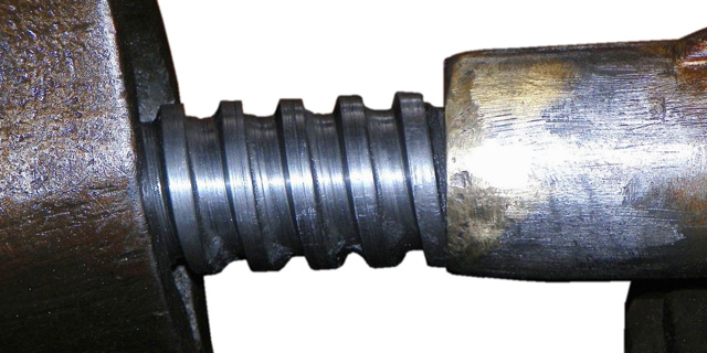 English Sawyers Vise Screw Detail