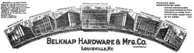 Belknap Letterhead 1917 - Warehouse, Harness Factory, Office and Power Bldg. Furniture Sales, Founded 1840, Incorporated 1880