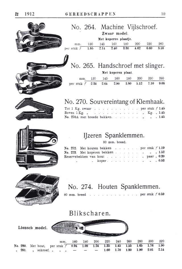 Louis Reijners, Vices, Blacksmith Tools